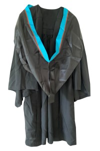 專業度身訂製個人畢業袍    訂購獨特藍色邊披巾    畢業帽    設計畢業袍供應商  理工大學 DA133